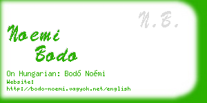 noemi bodo business card